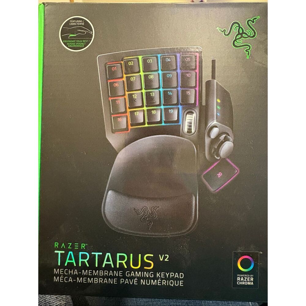Razer Tartarus V2 Mecha-Membrane Gaming Keypad RGB Chroma Programmable Keys RZ07